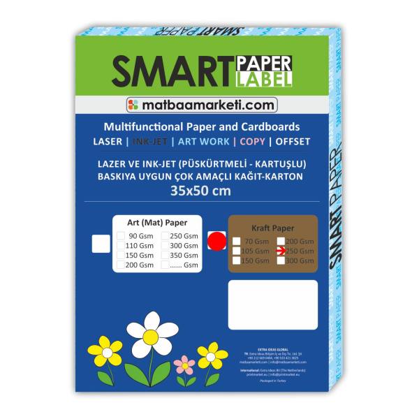 35x50 cm kraft karton 250 gr