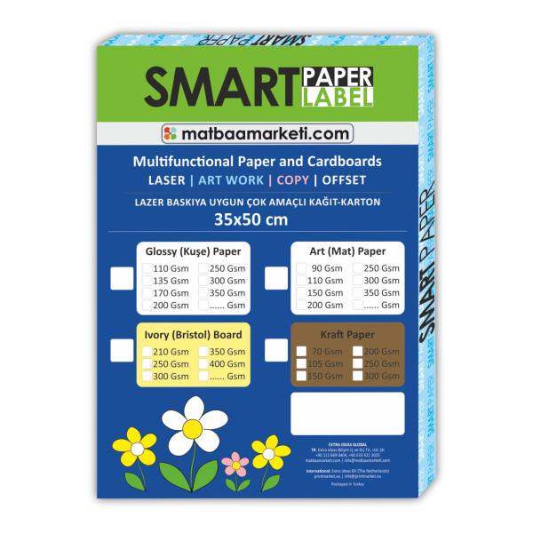 35x50 cm kuşe karton 350 gramaj