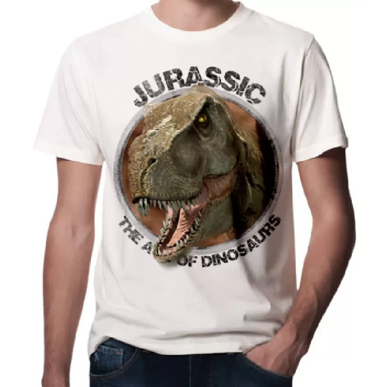 Jurassic Park Dinazor Baskılı 3D Tişört 1509 Jura 1C
