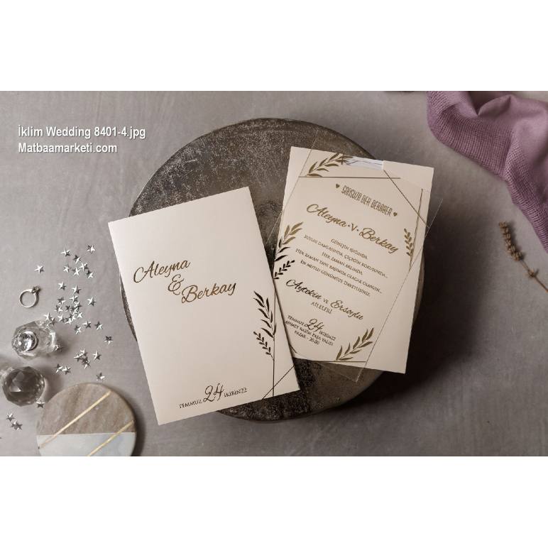 Wedding Davetiye 8401