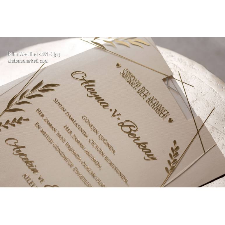 Wedding Davetiye 8401