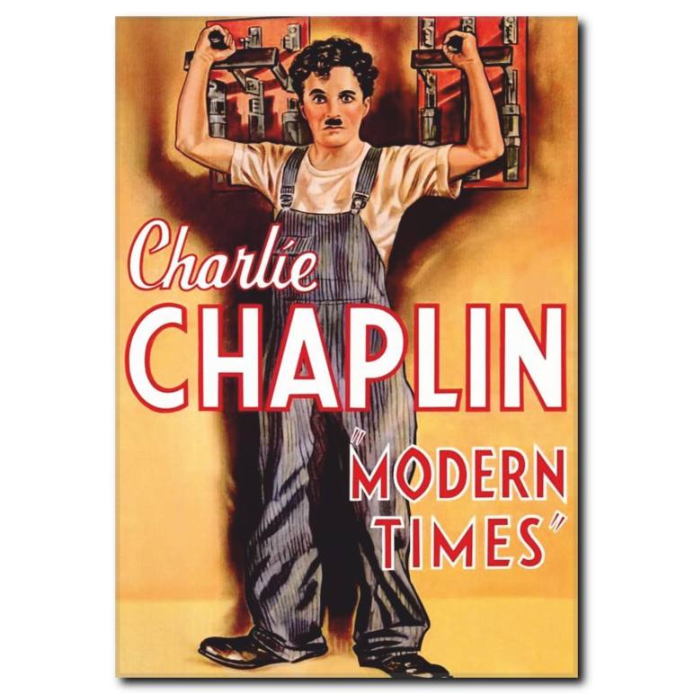 Charlie Chaplin Renkli Film Afişi