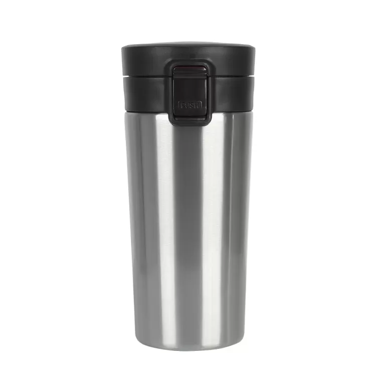 Kupa - Termos - Mug 380 Ml - Metalik Gümüş