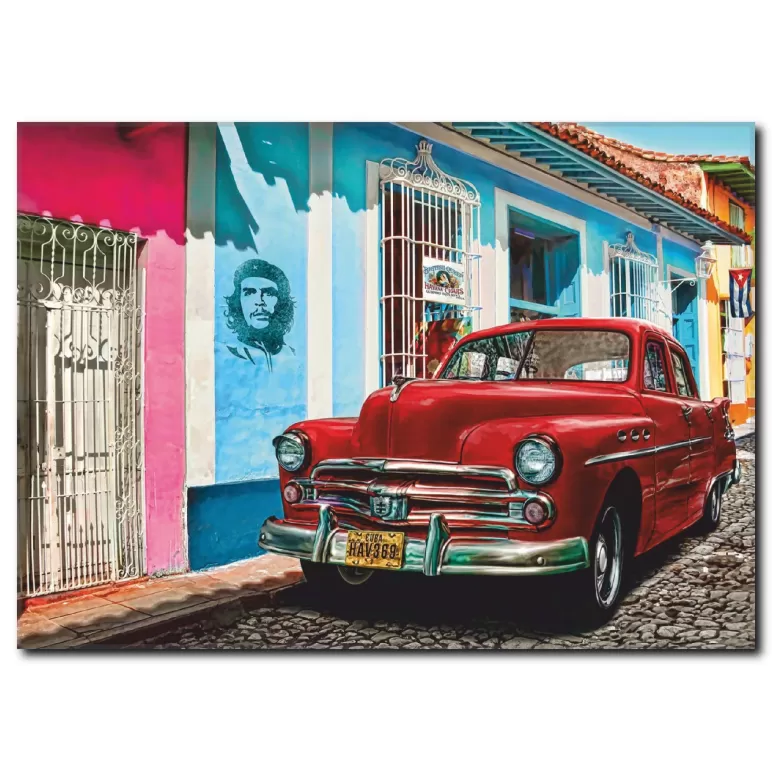 Klasik Araba Küba Kanvas Tablo CC1027