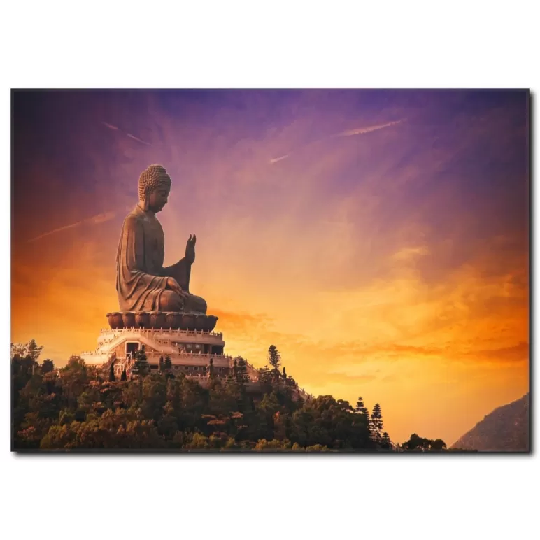 Buddha Manzaralı Tablo