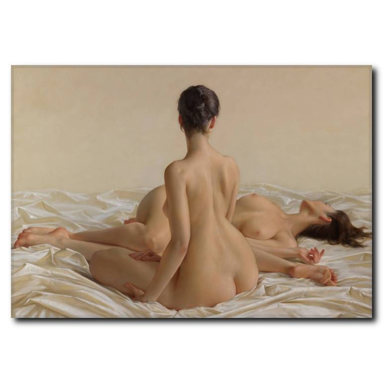 Kadın Konulu Yağlı Boya Tablo