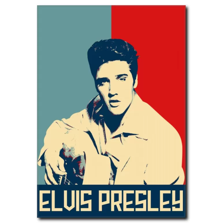Elvis Presley Pop Art Kanvas Tablo