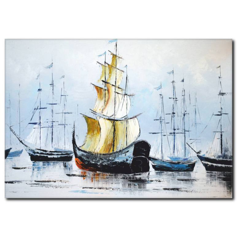 Yağlı Boya Yelkenliler Kanvas Tablo