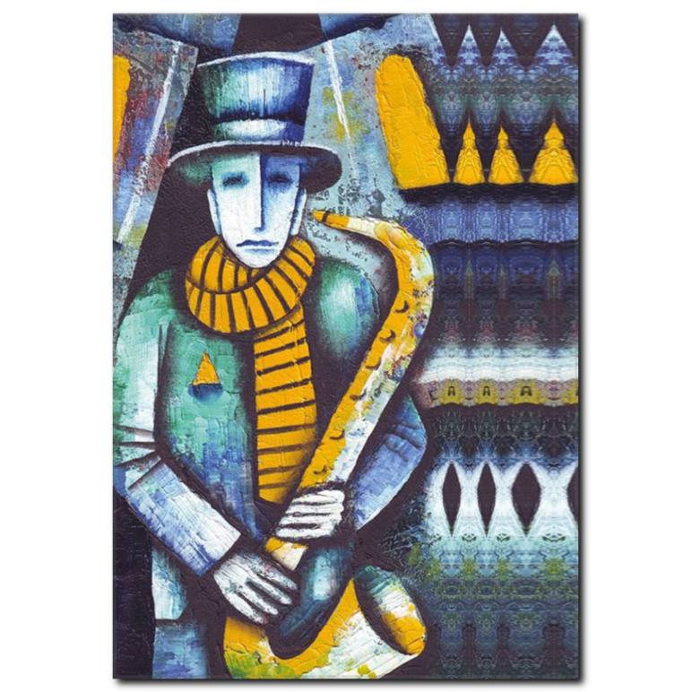 Sokak Müzisyeni Kanvas Tablo