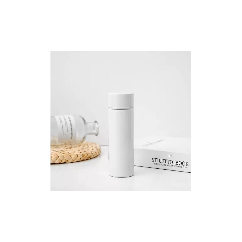 Mini Çelik Termos, Kullanışlı ve Pratik 150 Ml, Beyaz Renk