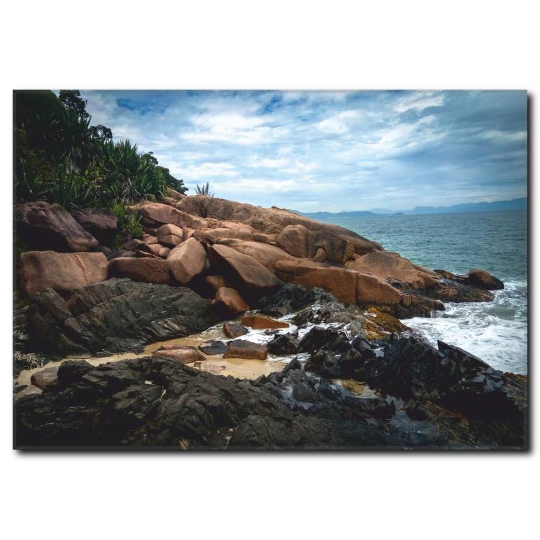 Okyanus ve Dağ Kanvas Tablo