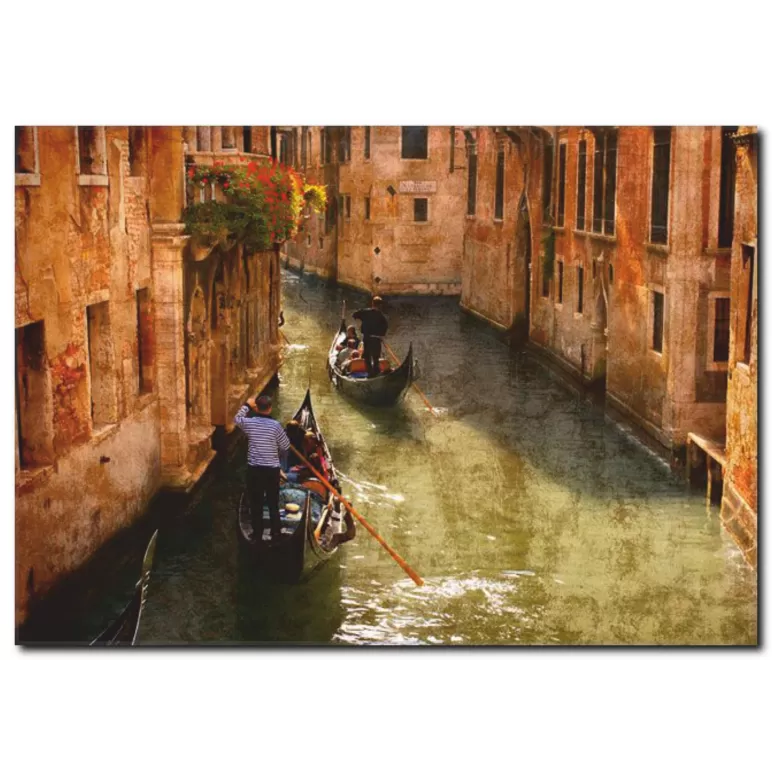 Venedikte Kayıkçı Kanvas Tablo