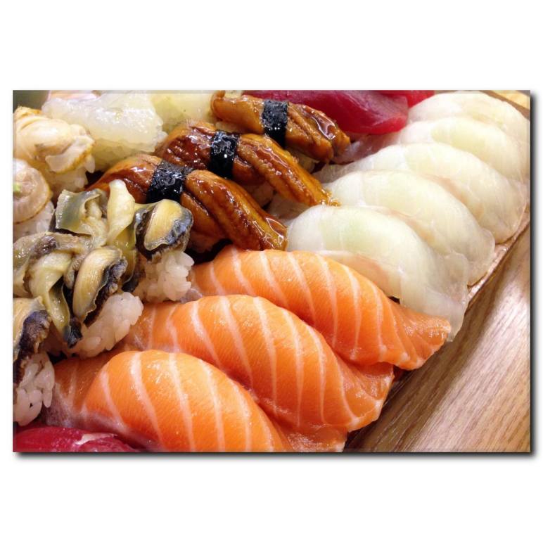 Deniz Mahsülleri Görselli Kanvas Tablo