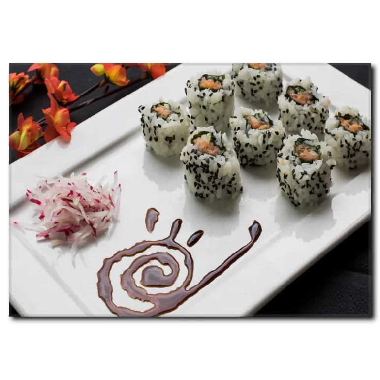 Sushi Tabağı Temalı Kanvas Tablo