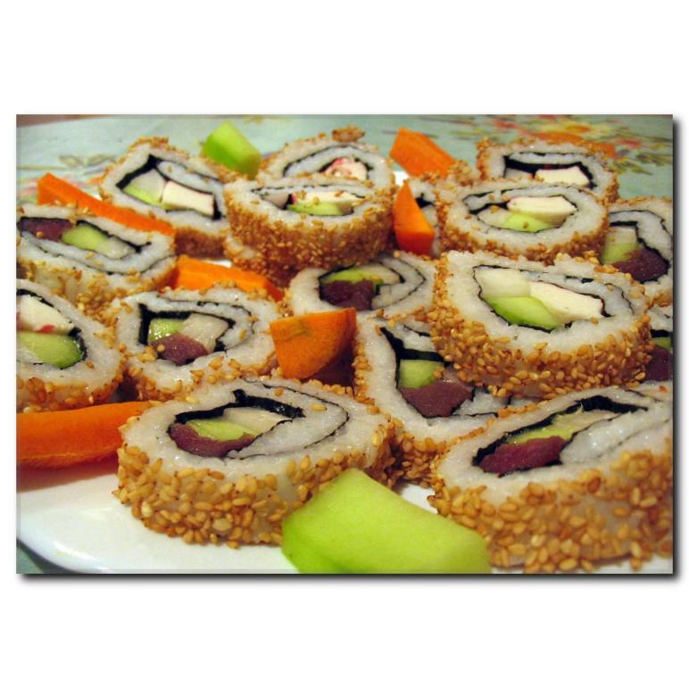Sushi Lezzeti Temalı Kanvas Tablo