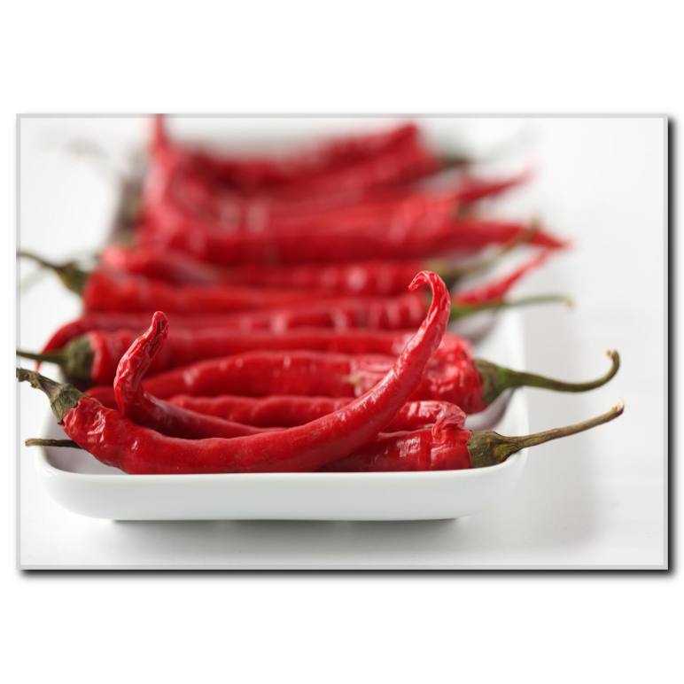 Kırmızı Biber Temalı Kanvas Tablo