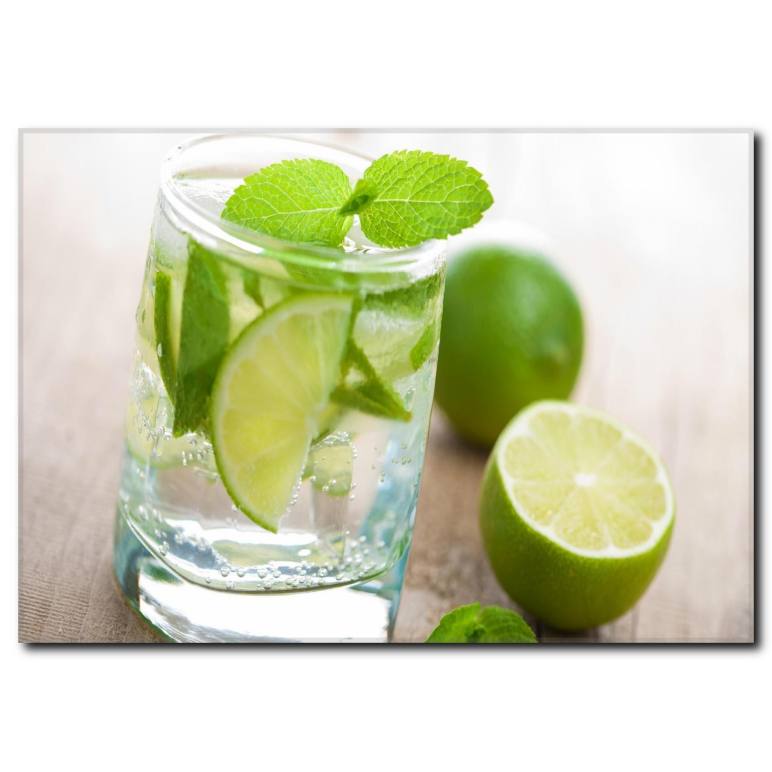Limonlu İçecek Temalı Kanvas Tablo