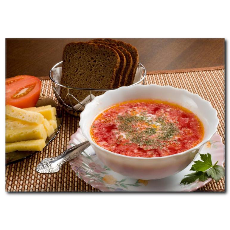 Sıcacık Çorba Temalı Kanvas Tablo