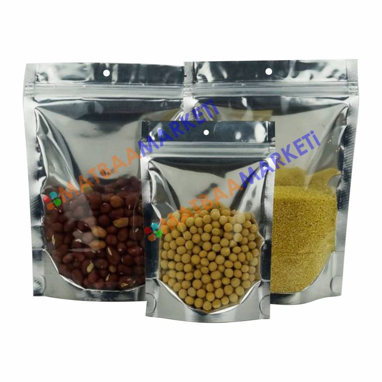 Şeffaf - Metalize Kitlitli Doypack 13x22,5x3,5 Cm