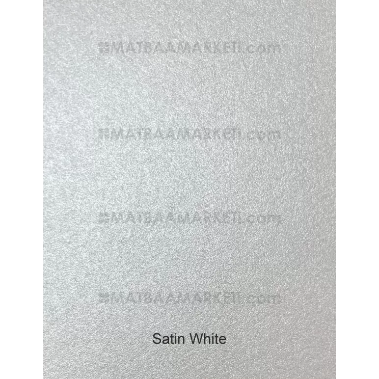 Beyaz Sedefli Işıltılı Karton - 300 Gr - 70x100 Cm - Satin White