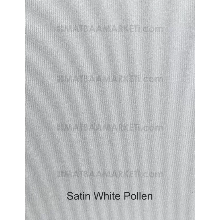 Sedefli Beyaz Pollen Karton - 250 Gr - 70x100 Cm - Satin White Pollen