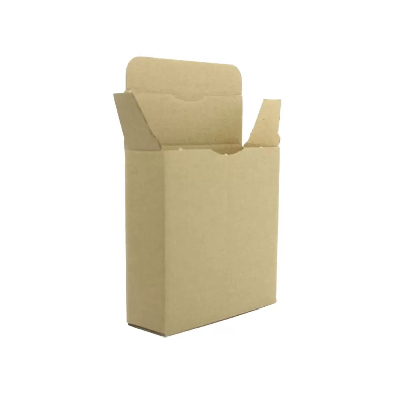 Küçük Dikey Ürün Kutusu - 11x11x3,5 Cm - Kraft Kendinden Katlamalı