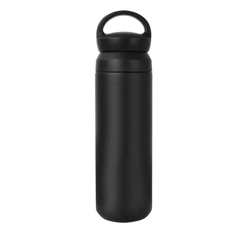 Filtreli ve Ele Geçmeli Çelik Termos 500 Ml - Siyah