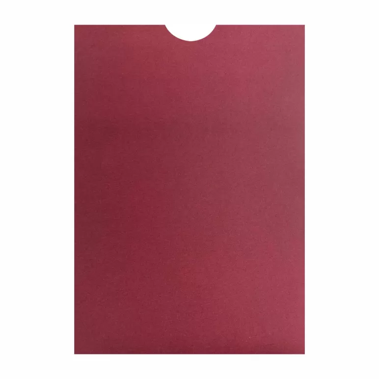 Bordo renk davetiye zarfı