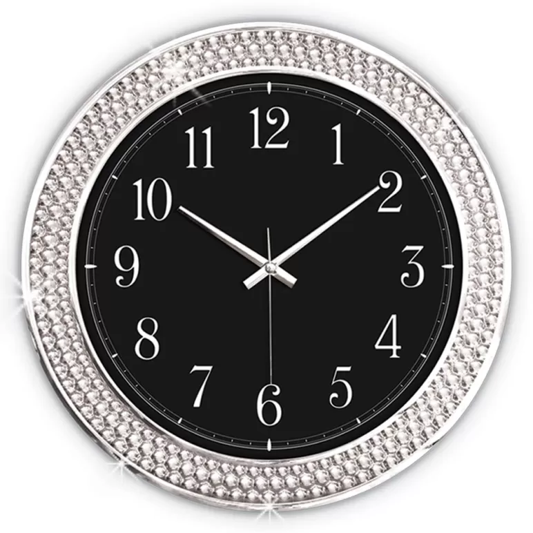 Parıltı Promosyon Duvar Saati - 34 Cm - Siyah Gövde