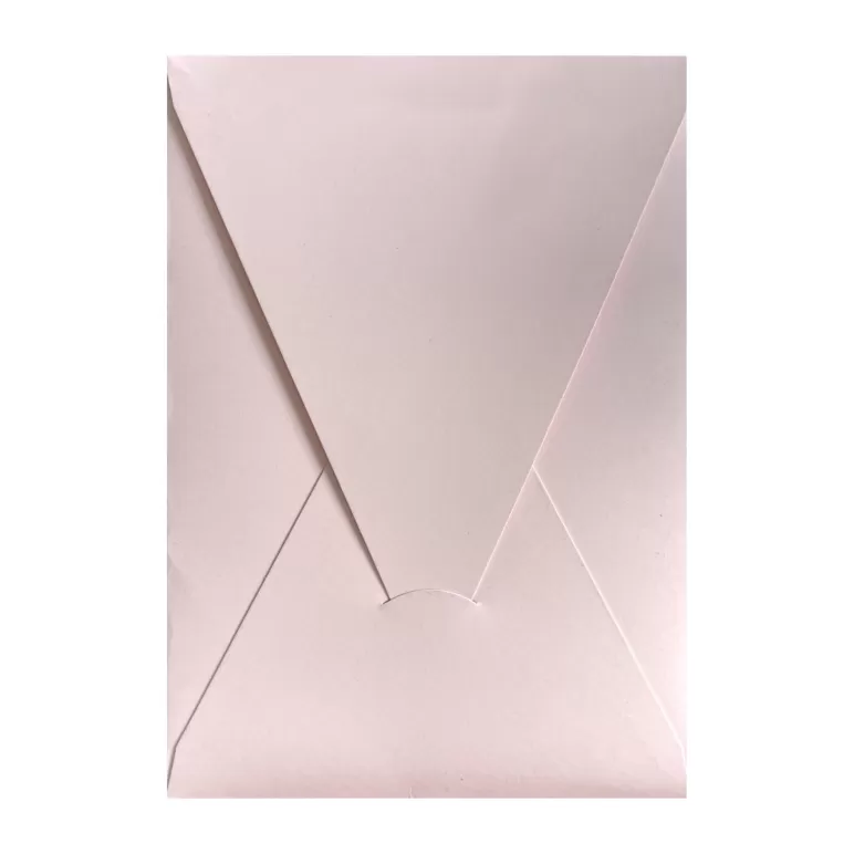 14x20 Cm Açık Pembe Kapaklı Davetiye Zarfı