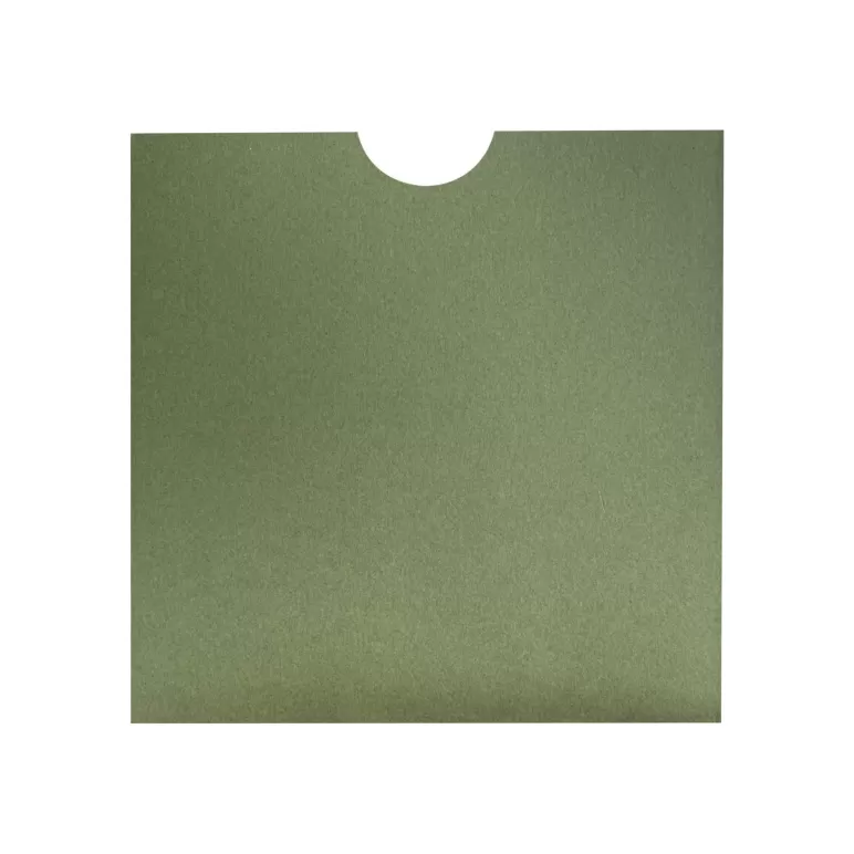 16x16cm açık yeşil davetiye zarfı