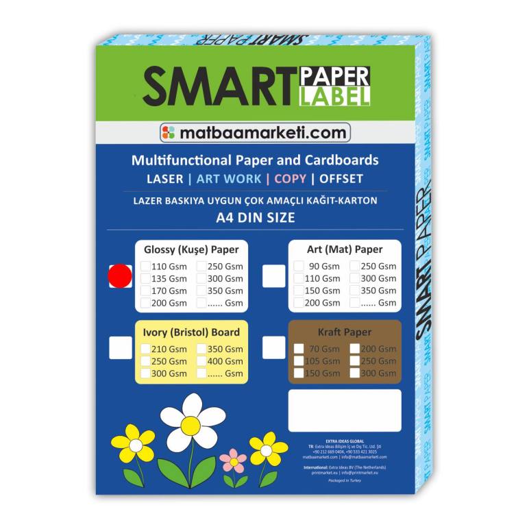 Kuşe Gramajlı Kağıt A4 135 Gr